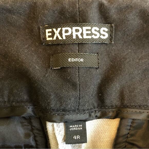 Express Editor Wide Leg Trousers Women’s 30 Gray Career Office Pants Comfort - Picture 5 of 12